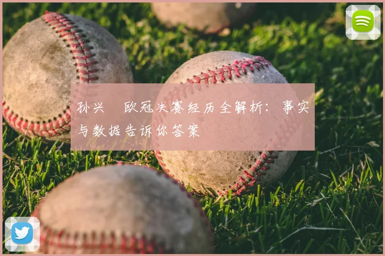孙兴慜欧冠决赛经历全解析：事实与数据告诉你答案